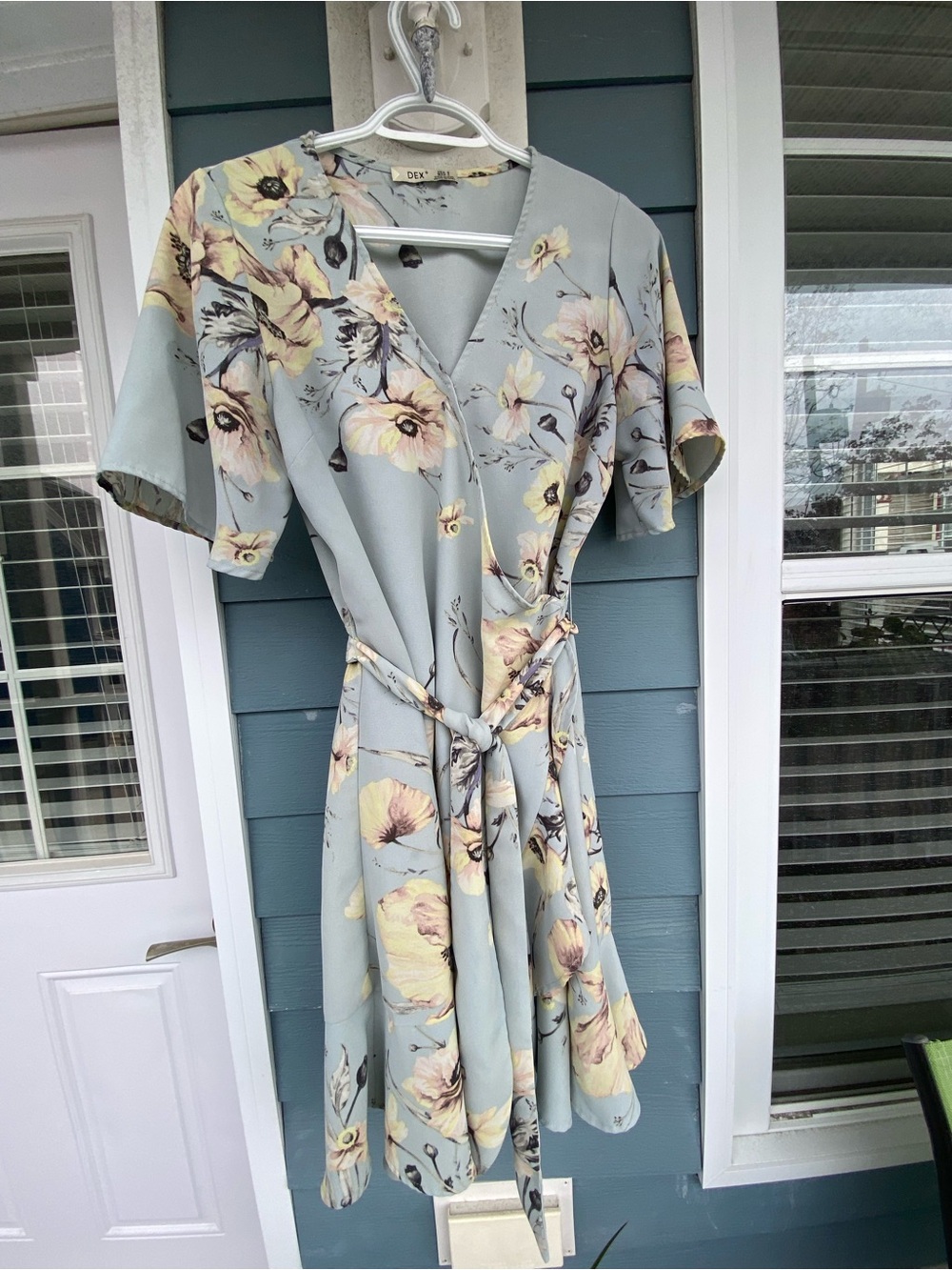 Dex wrap dress with tie